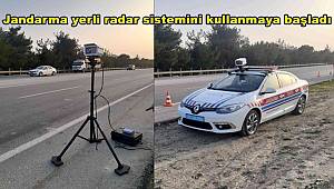 Jandarma yerli radar sistemini kullanmaya başladı 