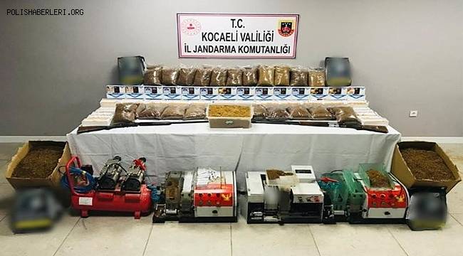 Kaçak sigara operasyonunda binlerce makaron ele geçirildi 