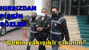 Kayseri'de hırsızdan pişkin sözler “Çekin yakışıklı çıkalım”