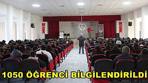 Malatya'da “Bir Eksiğiz” projesinde 1050 öğrenciye bilgilendirme yapıldı