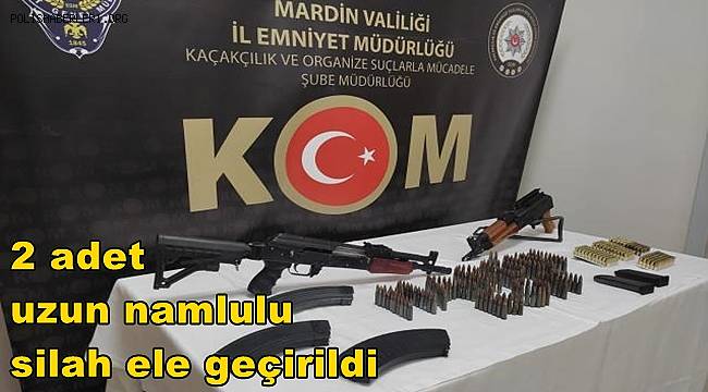 Mardin'de 2 uzun namlulu silah ele geçirildi, 1 gözaltı