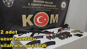 Mardin'de 2 uzun namlulu silah ele geçirildi, 1 gözaltı