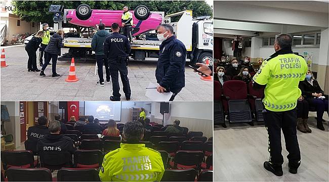 Mersin'de emniyet personeline trafik eğitimi