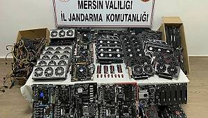 Mersin'de kaçak cihazlarla kripto para üretimi iddiasına gözaltı 