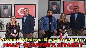 Polis Haberleri Gazetesi'nden Akdeniz Belediyesi Başkan Yardımcısı HALİT ÖZSAYIM'a Ziyaret