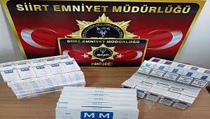 Siirt’te 280 paket kaçak sigara ele geçirildi
