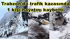 Trabzon'da trafik kazasında 1 kişi hayatını kaybetti