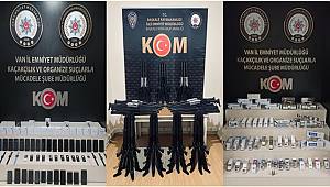 Van'da 1 Haftalık Ele Geçirilen Gümrük Kaçağı Malzeme