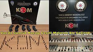 Van'da Gümrük Kaçağı Çeşitli Malzeme Ele Geçirildi