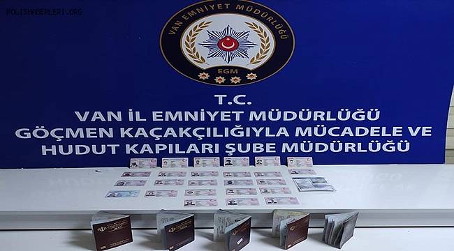 Van'da Sahte Pasaport Bastıran Kişiler Yakalandı