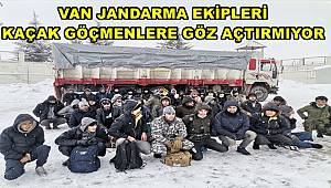 Van Jandarma Ekipleri Kaçak Göçmenlere Göz Açtırmıyor