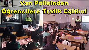 Van Polisinden Öğrencilere Trafik Eğitimi