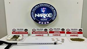 Yalova'da koltuk değneğinin içinden uyuşturucu çıktı 