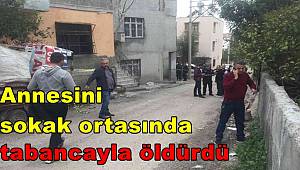 Adana'da annesini sokak ortasında tabancayla öldürdü