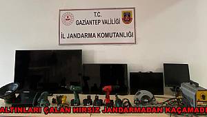 ALTINLARI ÇALAN HIRSIZ JANDARMADAN KAÇAMADI
