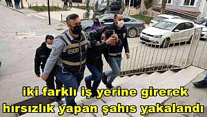 Besni'de iş yerlerinden hırsızlık yapan şahıs yakalandı
