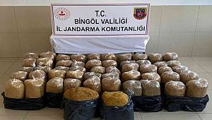 Bingöl’de 344 kilo kıyılmış tütün ele geçirildi