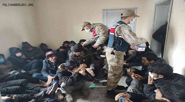 Bitlis'te Tır dorsesinde 88 göçmen yakalandı 