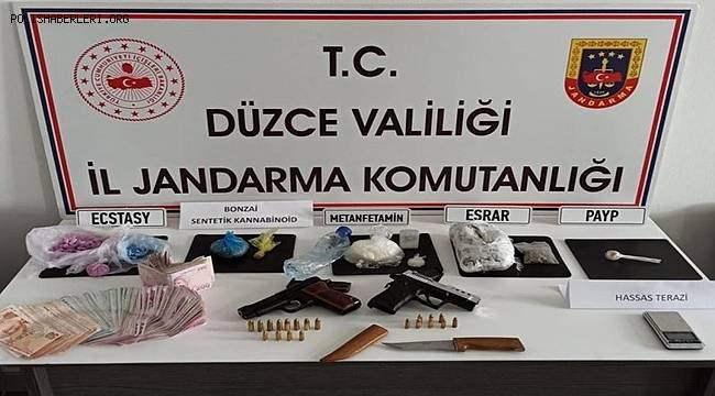 Düzce'de uyuşturucu madde imalatçılarına şok baskın
