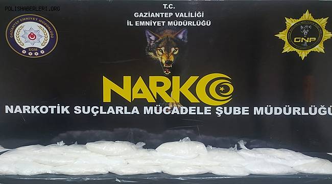 Gaziantep'te 11 kilogram metamfetamin ele geçirildi 