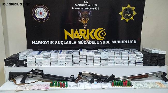 Gaziantep'te 19 ikamete şok uyuşturucu baskını