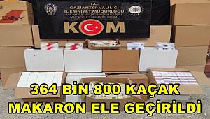 Gaziantep'te 364 Bin 800 Kaçak Makaron Ele Geçirildi 