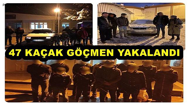 Gaziantep'te 47 düzensiz göçmen yakalandı  