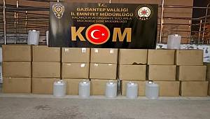 Gaziantep'te 520 litre etil alkol ele geçirildi