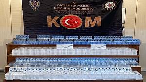 Gaziantep'te 7 kilogram kaçak nargile tütünü ele geçirildi