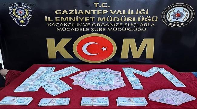 Gaziantep'te bin 81 adet sahte banknot ele geçirildi 