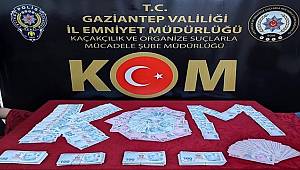 Gaziantep'te bin 81 adet sahte banknot ele geçirildi 