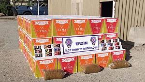 Hatay'da 1 milyon 316 bin makaron ile 22 kilogram tütün ele geçirildi
