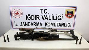 Iğdır'da uçaksavar gövdesi ve mühimmatı ele geçirildi 