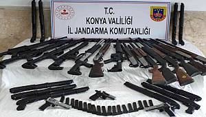 Konya’da kaçak silah operasyonu 