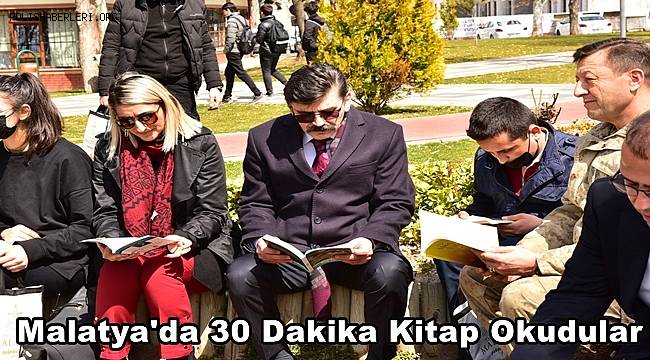 Malatya'da 30 Dakika Kitap Okudular