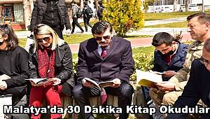 Malatya'da 30 Dakika Kitap Okudular
