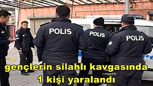 Malatya'da gençlerin silahlı kavgasında 1 kişi yaralandı