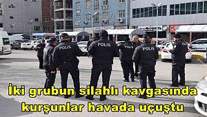 Malatya'da iki grubun silahlı kavgasında kurşunlar havada uçuştu 