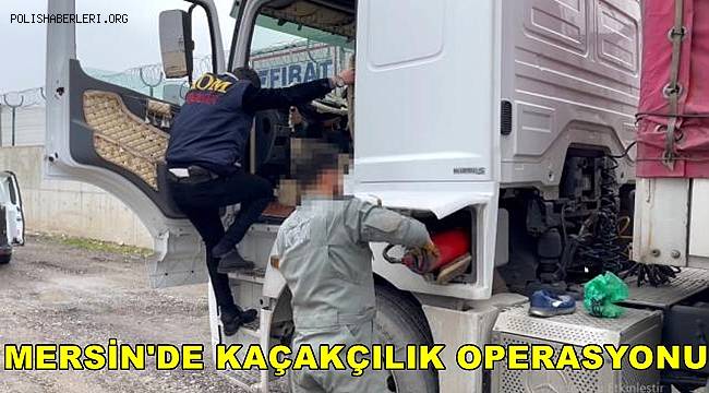 Mersin'de bir tırda kaçak sigara ele geçirildi