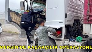 Mersin'de bir tırda kaçak sigara ele geçirildi