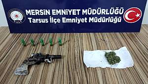 Mersin'de polis operasyonunda el yapımı silah ele geçirildi