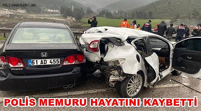 Osmaniye'de trafik kazasında polis memuru hayatını kaybetti 