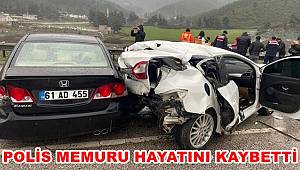 Osmaniye'de trafik kazasında polis memuru hayatını kaybetti 