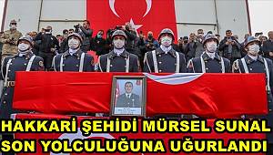 Şehit Jandarma Uzman Çavuş Sunal son yolculuğuna uğurlandı