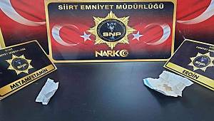 Siirt'te şüphe üzerine durdurulan şahsın üzerinden uyuşturucu çıktı
