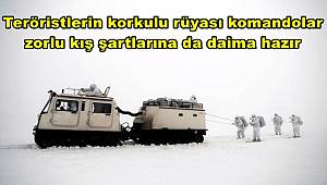 Teröristlerin korkulu rüyası komandolar zorlu kış şartlarına da daima hazır 