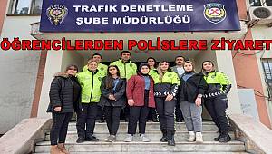 Van'lı öğrenciler polis ekiplerini ziyaret etti