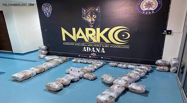 Adana'da 79 kilo esrar ele geçirildi