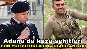 Adana'da kaza şehitleri son yolculuklarına uğurlanıyor 
