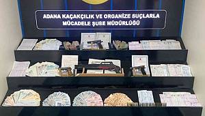 Adana'da tefecilere operasyon, evinden servet çıktı